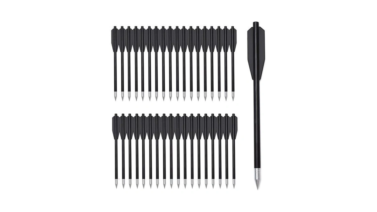 60pcs 6.3 Inch 50-80lb Mini Archery Crossbow Bolts Set With