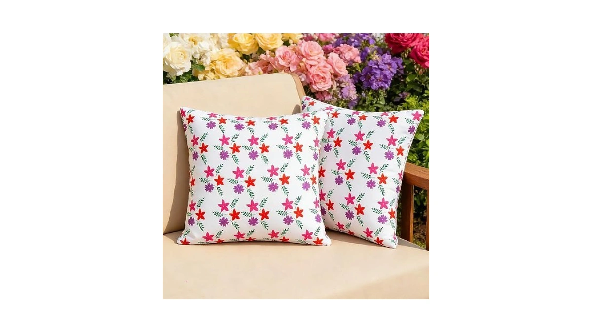 Eternal Beauty 18" X 18" Set Of 2 Outdoor Pillow