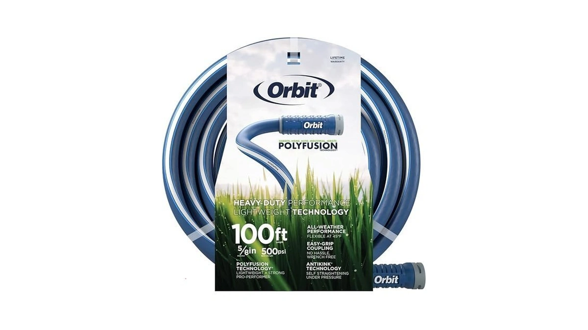Orbit 22010 Polyfusion Garden Hose - Heavy-duty Water Hose (100-foot