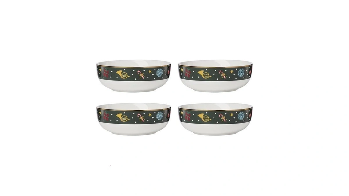 Lenox 898403 Nutcracker Ballet All Purpose Bowls, Service For 4,