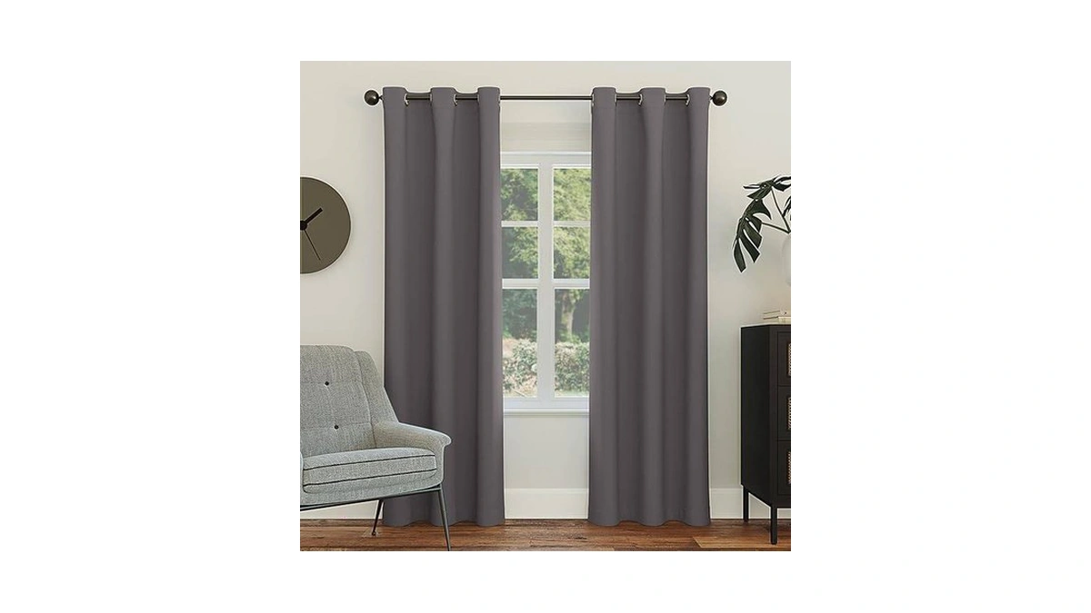 Sun Zero Easton Energy Saving Blackout Grommet Curtain Panel, 40"
