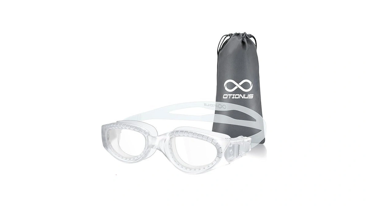 Otionus Swim Goggles For Adult, Clear No Leak Anti Fog
