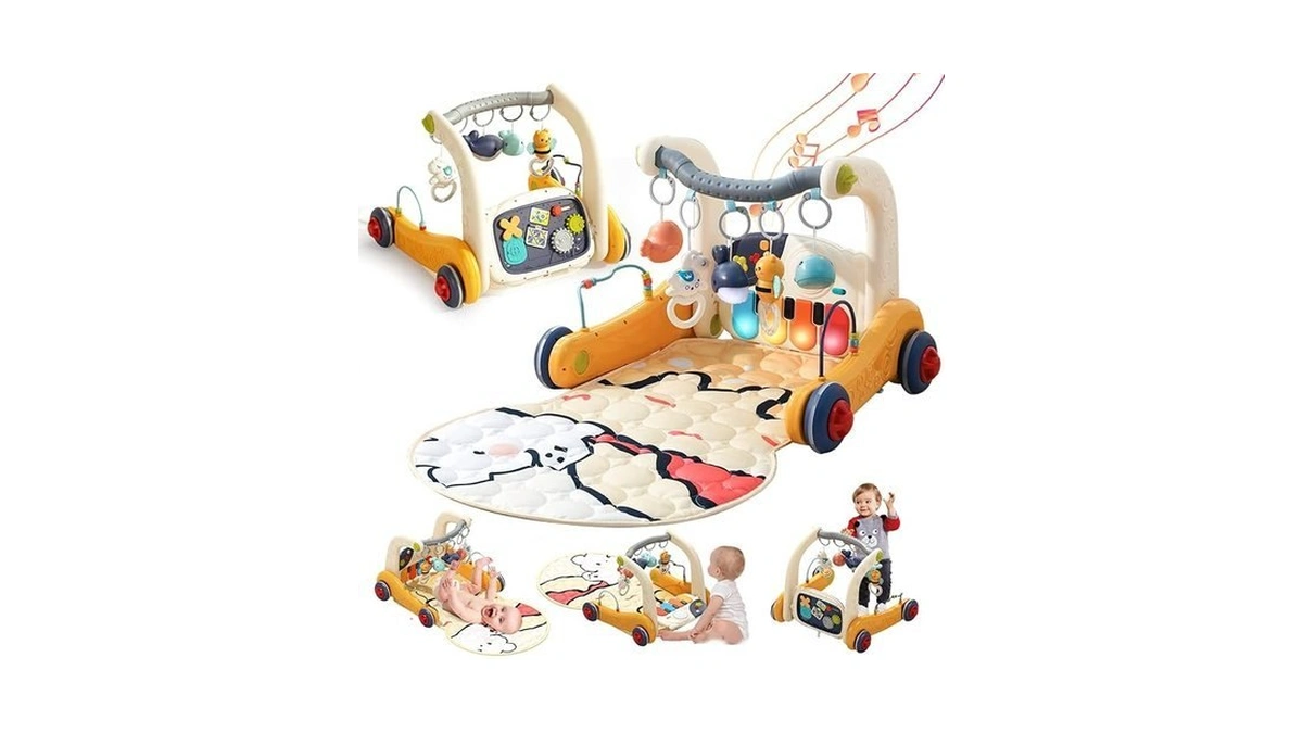 Baby Play Mat Gym,4-in-1 Kick And Play Piano Tummy Time