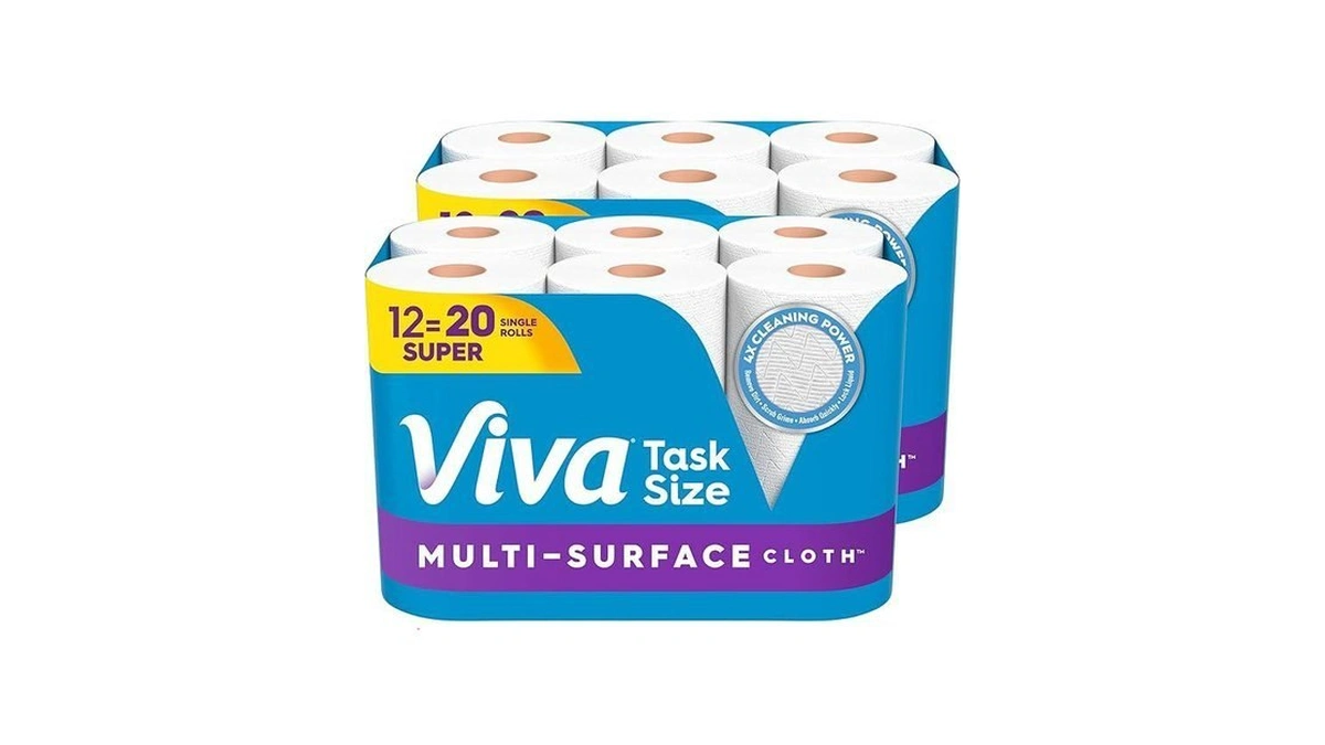 Viva Multi-surface Cloth Paper Towels, Choose-a-sheet Size, 12 Super Rolls,