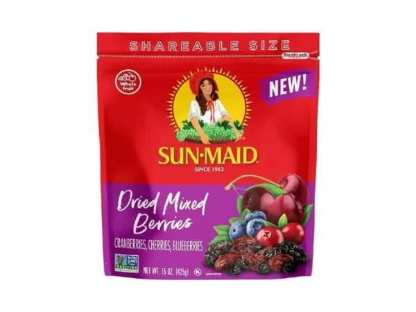 Sun-maid Dried Mixed Berries - 15 Oz Resealable Bag -