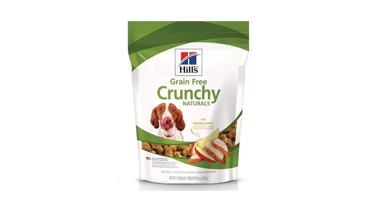 Hill's Natural Grain-free Crunchy Dog Treats, Chicken & Apples, 8