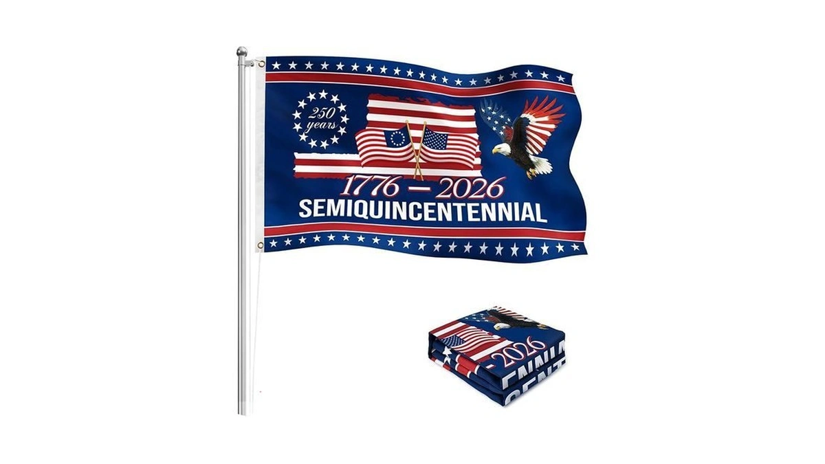 250 Year American Anniversary Flag - American Flags For Outside