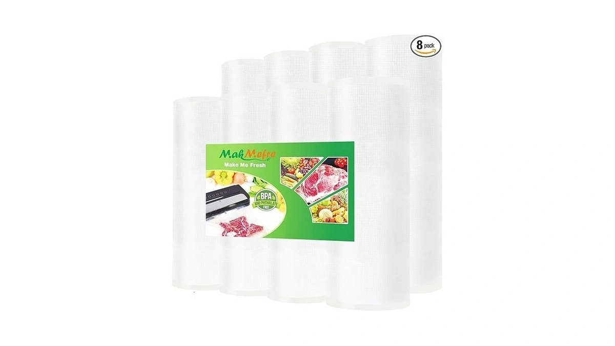 Makmefre 8pack 8"x16.5'(4rolls) And 11"x16.5'(4rolls) Vacuum Sealer Bags Rolls With