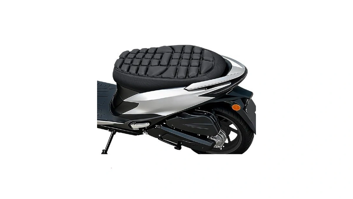 Jft Motorcycle Seat Cushion Inflatable Pad, Pressure Relief Ride Motorcycle