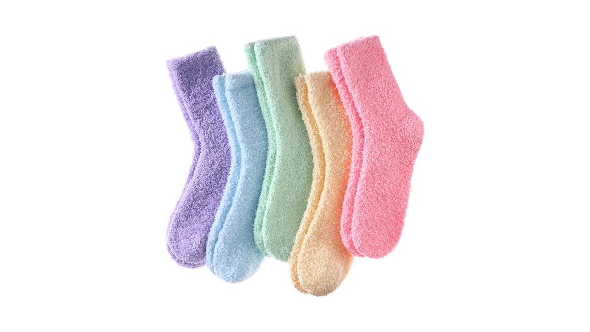 Linemin Womens Fuzzy Socks Cozy Fluffy Winter Warm Slipper Socks