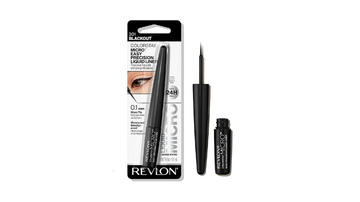 Revlon Colorstay Micro Easy Precision Liquid Eyeliner, Waterproof, Smudgeproof, Longwearing