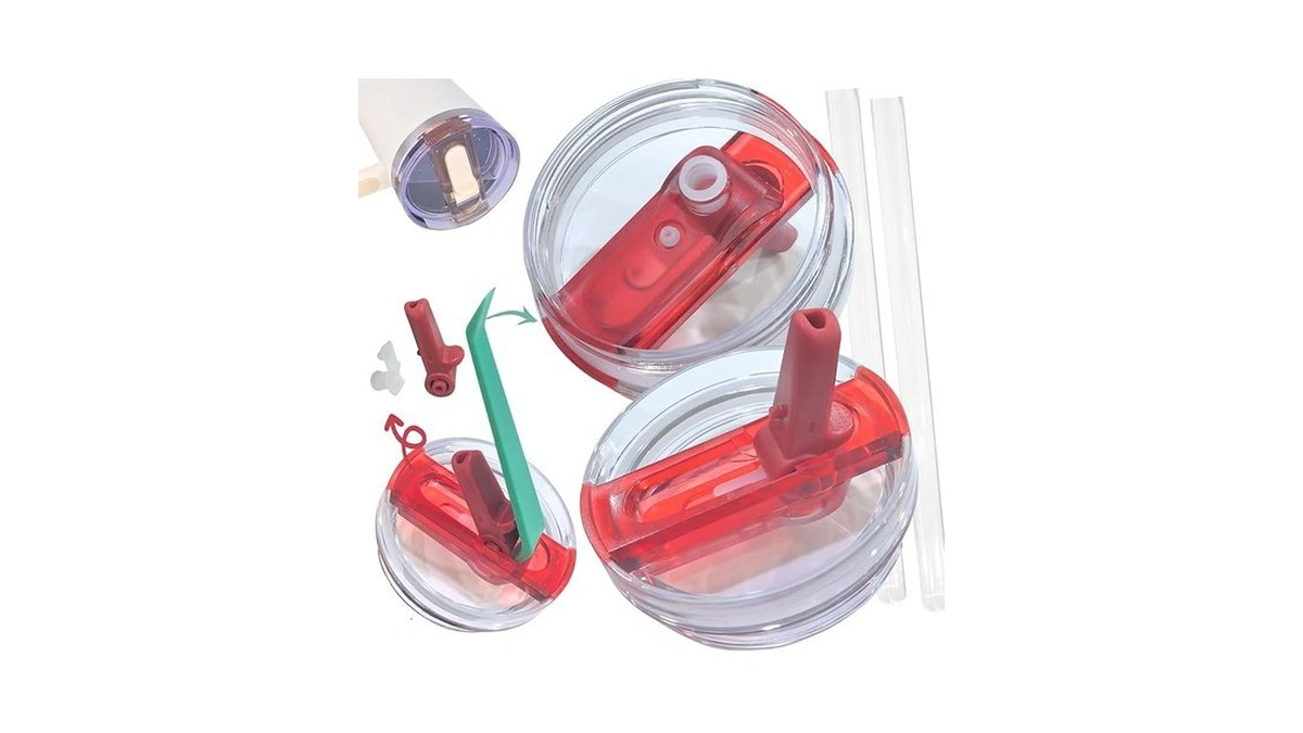 𝐃𝐞𝐭𝐚𝐜𝐡𝐚𝐛𝐥𝐞 Leak Proof Flip Straw Lid Replacement For 40oz Stanley