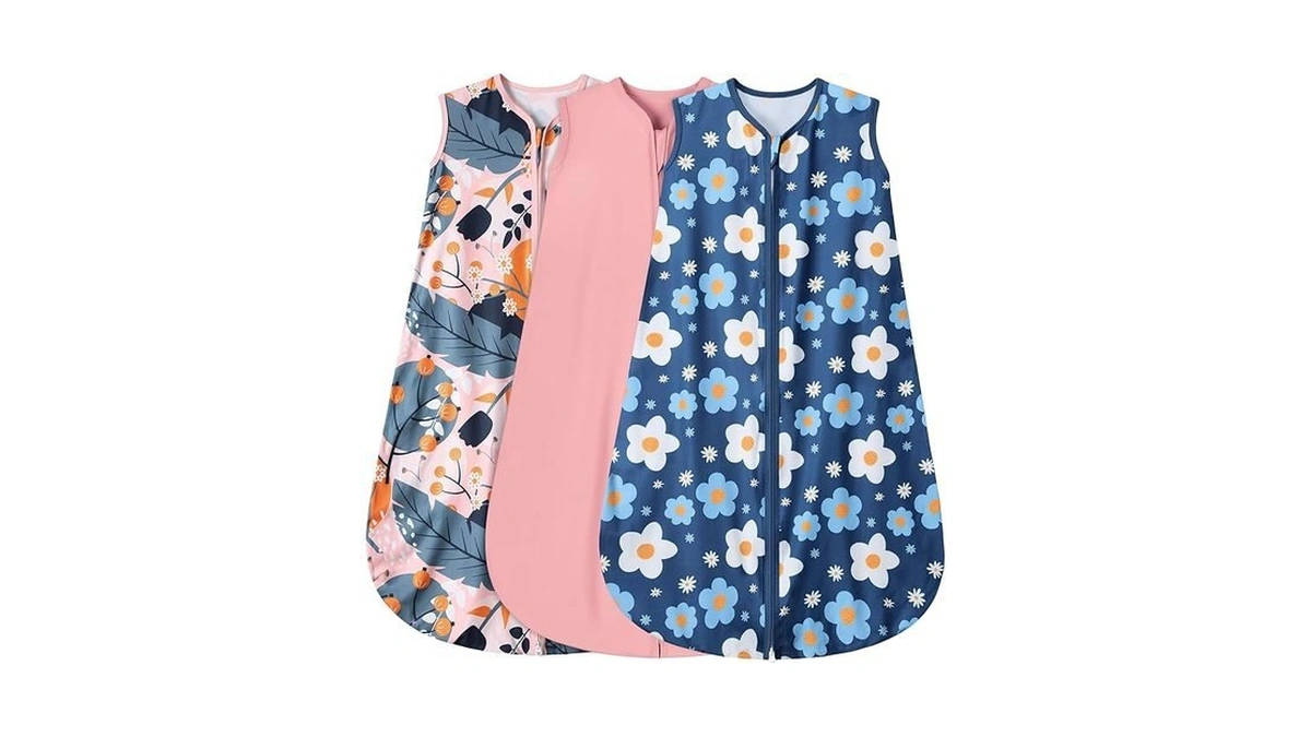 Bstoppt 3 Pack Baby Sleep Sack 100% Rayon Cotton Baby