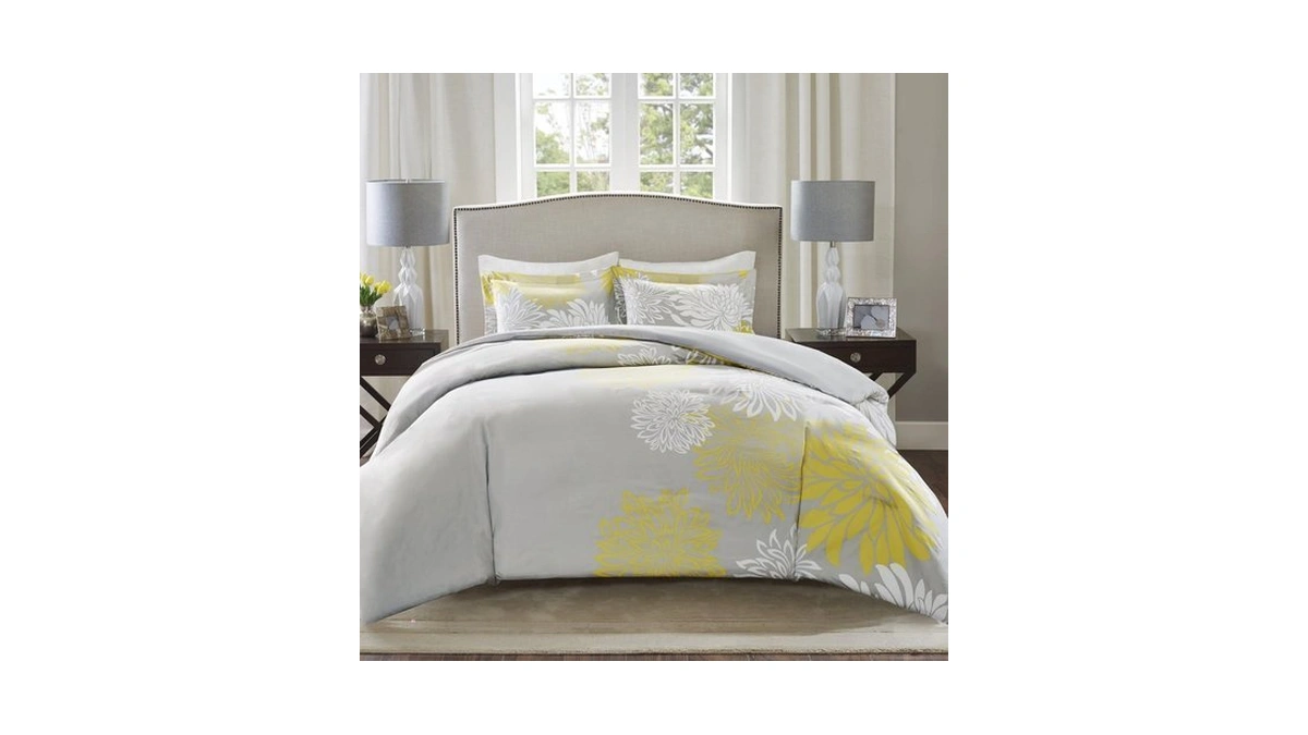 Comfort Spaces Enya Comforter Set-modern Floral Design All Season Down