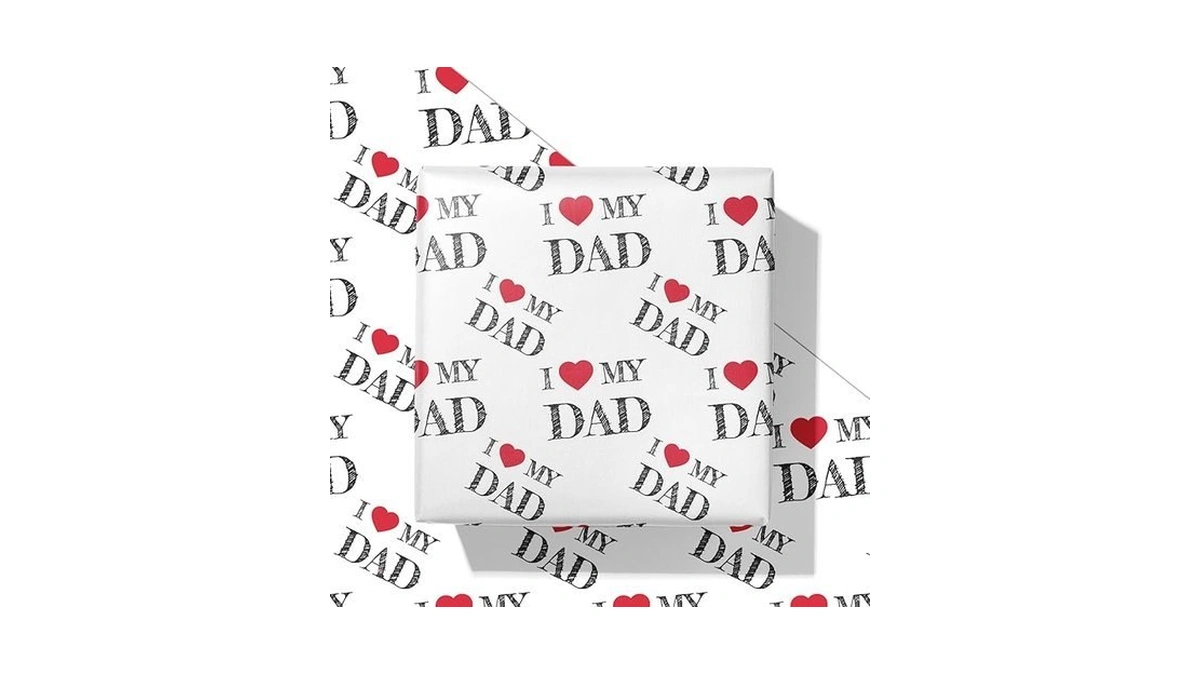 Saringswoon Father's Day Wrapping Paper For Men Dad Grandfather -