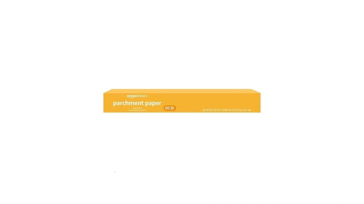 Amazon Basics Non-stick Parchment Paper For Baking, Cooking, Oven Safe,