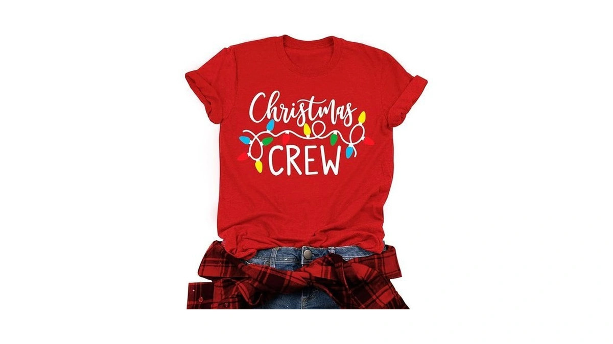 Christmas T Shirts For Women: Christmas Crew Shirts Family Christmas