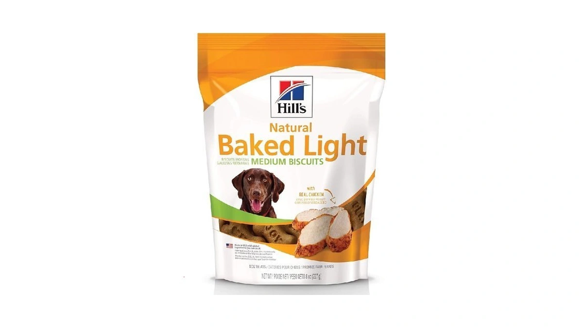 Hill's Natural Baked Light Biscuit Treats For Medium-sized Dogs, Chicken,