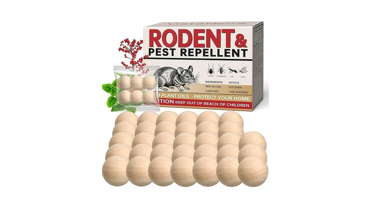 34 Balls Rodent Repellent, Peppermint Oil To Repel Mice And