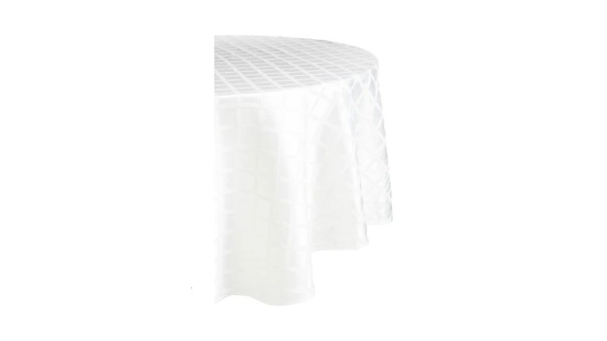 Lenox Laurel Leaf Tablecloth, White - 70"w X 86"l
