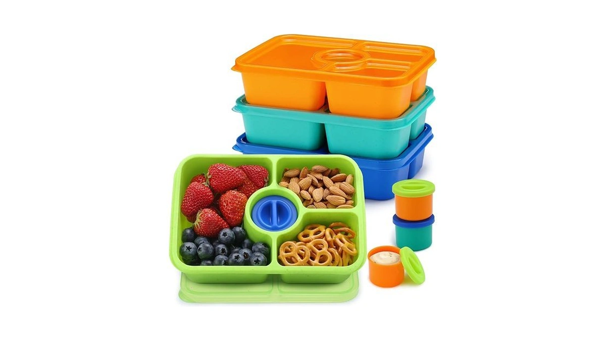 Gadgblizza Bento Snack Box Containers, Meal Prep Container Reusable For