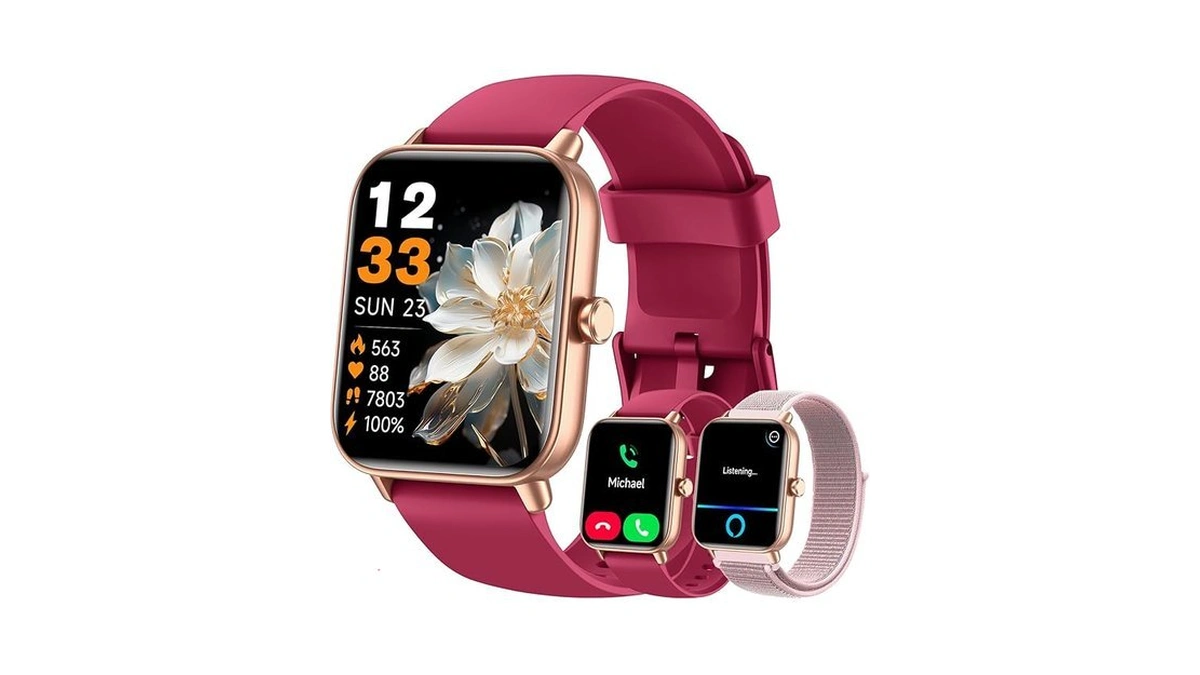 Hingso Smart Watches For Women (2 Bands), 120+ Sport Modes