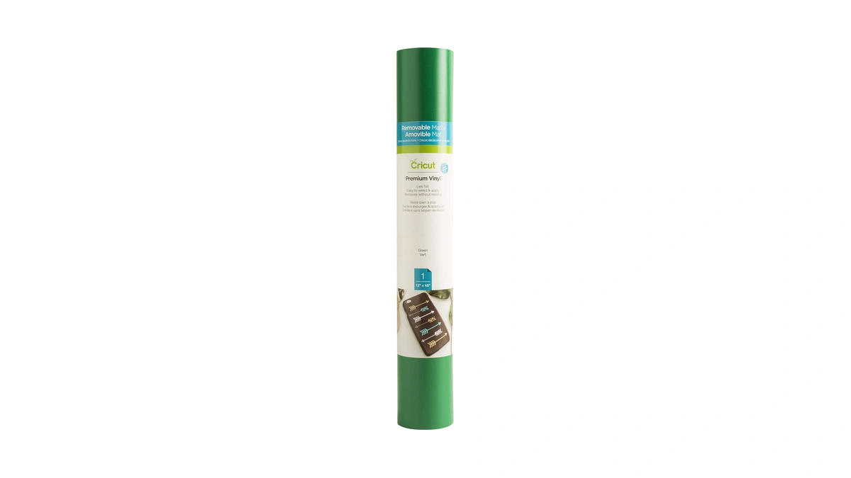 Cricut Removable Vinyl, Green - 4ft Roll (12'x48') Premium No-residue