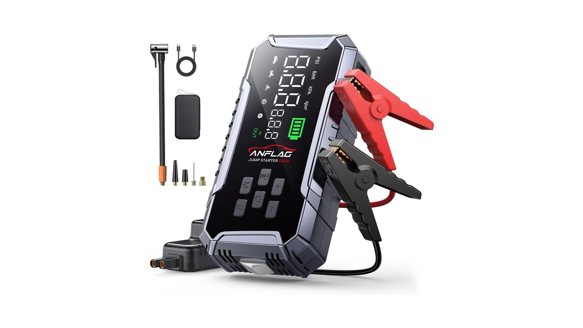 Anflag Car Jump Starter With Air Compressor 160psi, 7000a Car