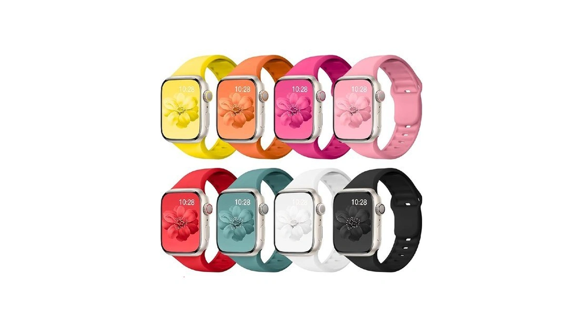 8 Pack Sport Band Compatible With Apple Watch Bands Women