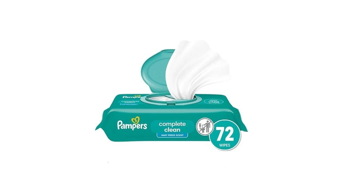 Pampers Baby Wipes, Complete Clean Baby Fresh Scented Wipe, Gently