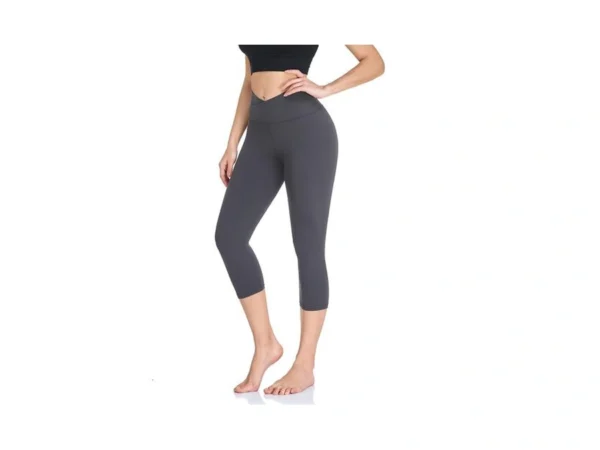 V Cross Waist Leggings For Women-tummy Control Soft Workout Running