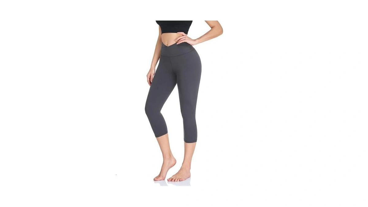V Cross Waist Leggings For Women-tummy Control Soft Workout Running