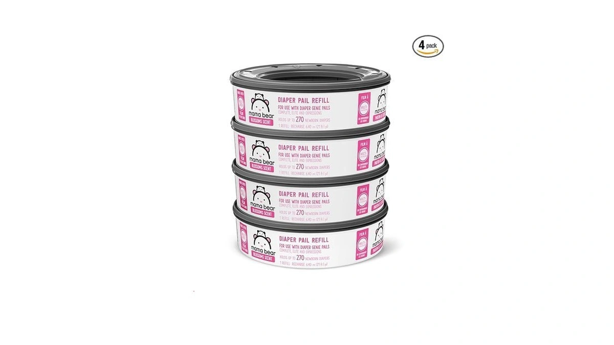 Amazon Brand - Mama Bear Blossoms Scented Diaper Pail Refills