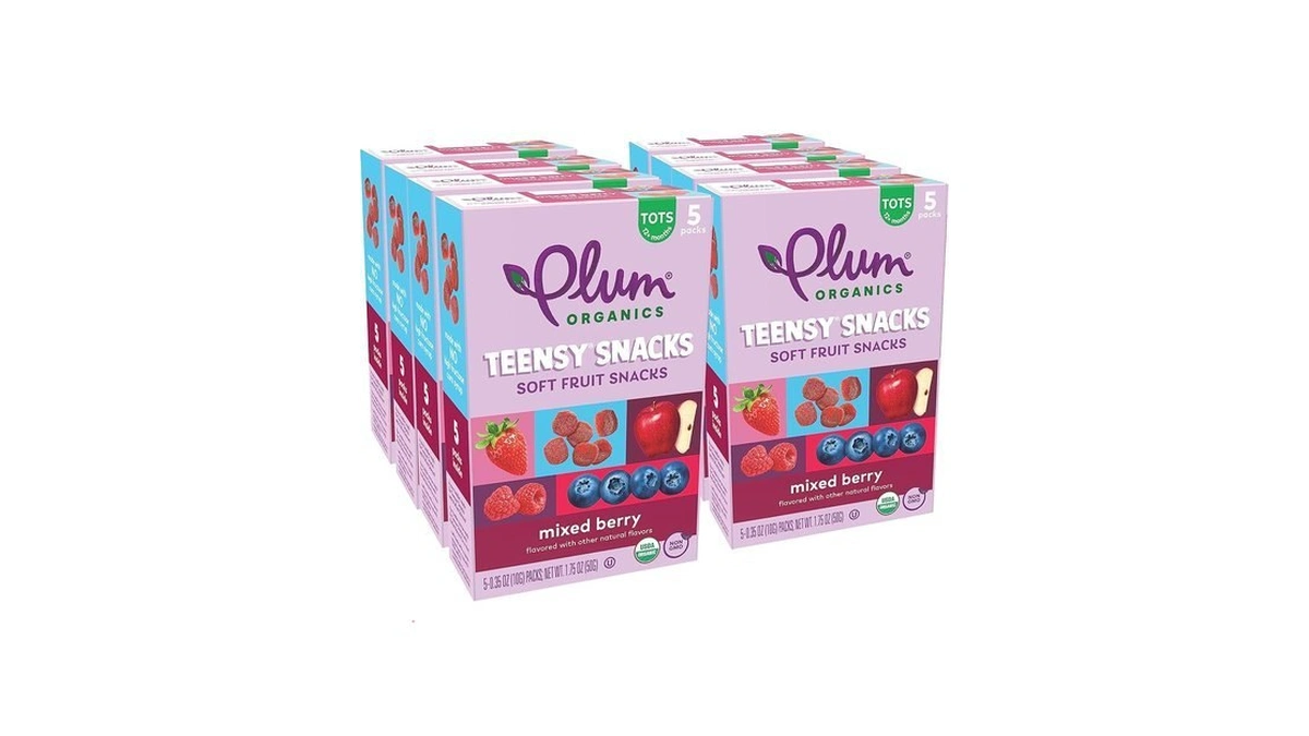 Plum Organics Teensy Snacks Soft Fruit Snacks - Mixed Berry