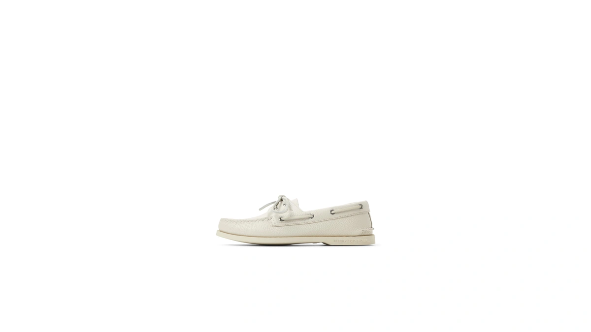 Sperry Men's Authentic Original 2-eye Leather Boat Shoe, Ice Leather,