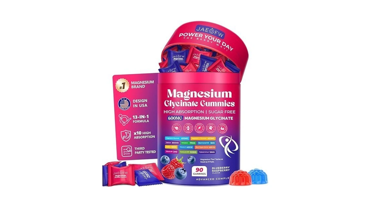 Magnesium Glycinate Gummies 1000mg – X2 High Absorption Magnesium Gummies