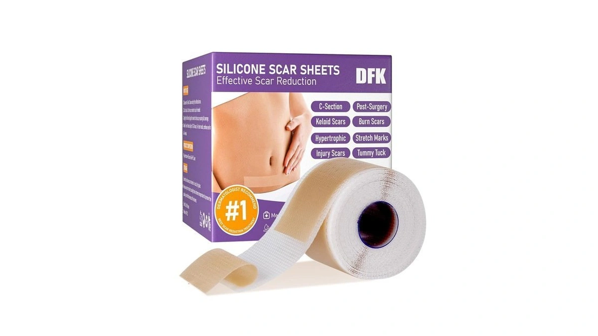 Silicone Scar Sheets, Silicone Scar Tape(1.6"x 118" Roll-3m), Reusable Professional