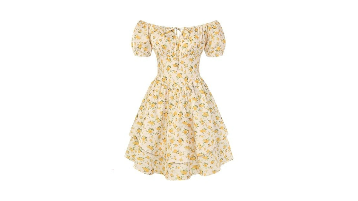 Scarlet Darkness Floral Corset Dress Summer Dresses For Women Girls