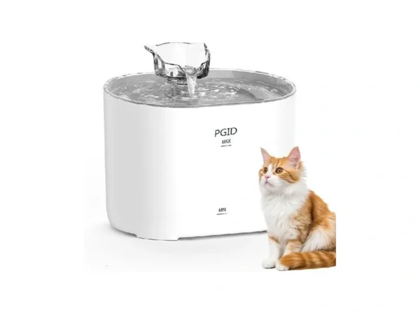 Pgid Cat Fountains For Drinking,74oz/2.2l Pet Cat Water Fountain, Corded