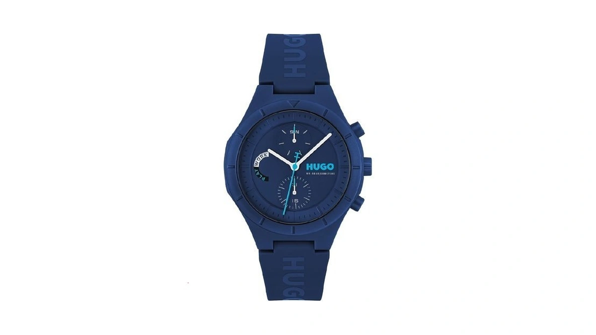 Hugo Men's #lit Multi Watch – Lightweight Tr90 Case, Multifunction