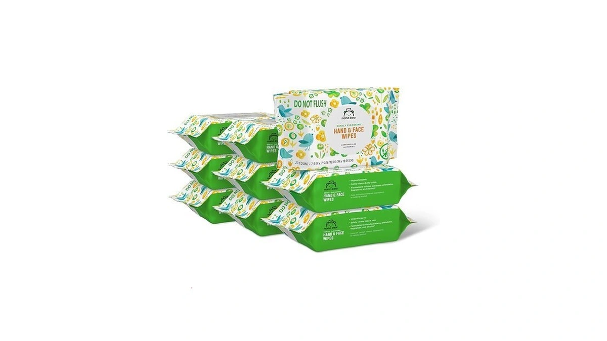 Amazon Brand - Mama Bear Baby Hand & Face Wipes,