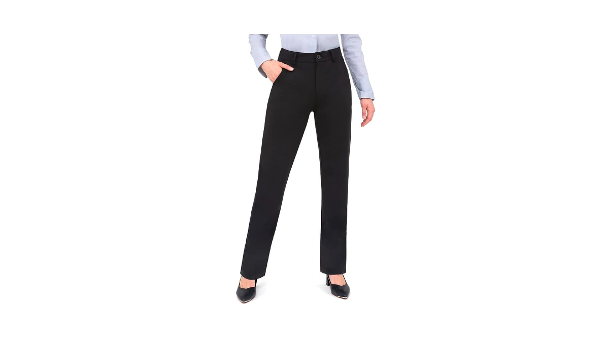 Bamans Black Dress Pants For Women Work Business Pants Tummy