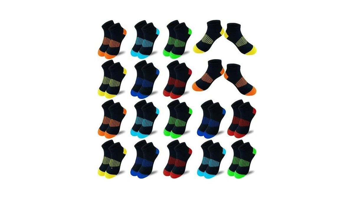 Jamegio Boy Socks 18 Pairs Kids Low Cut Socks Half
