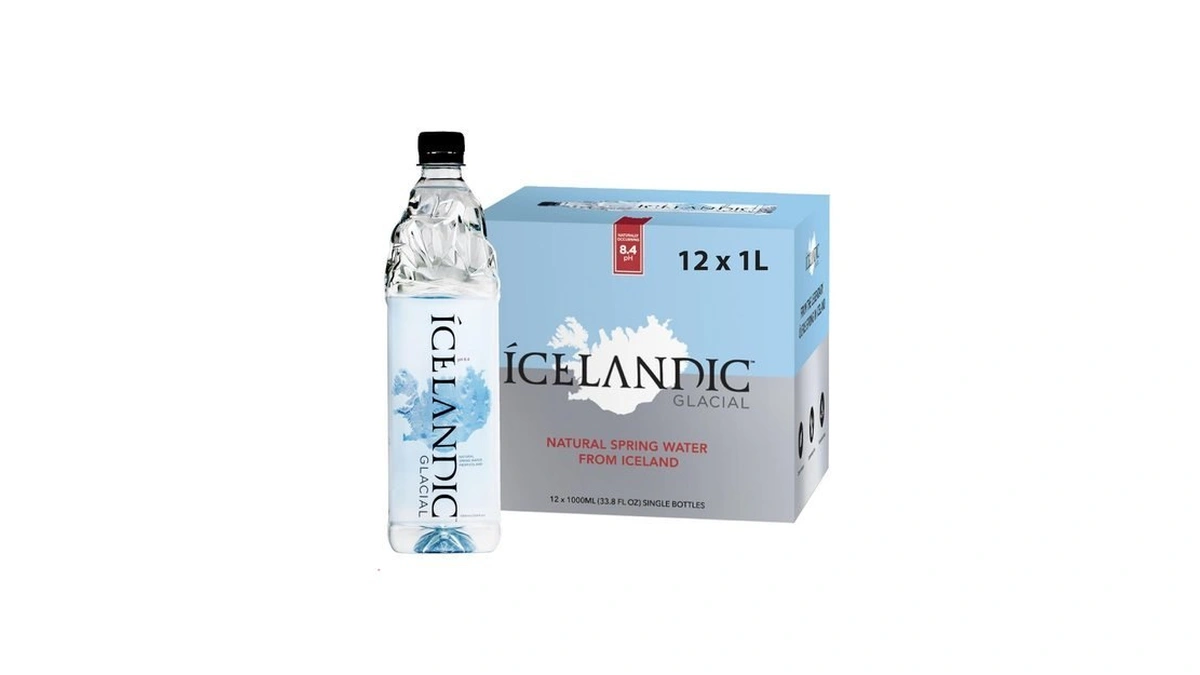 Icelandic Glacial Natural Spring Alkaline Water, 33.81 Fl Oz (pack