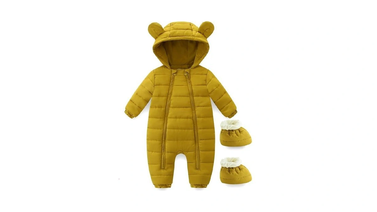 Hikido Cute Baby Boys Snowsuit Endearing Bear Ears Baby Girls