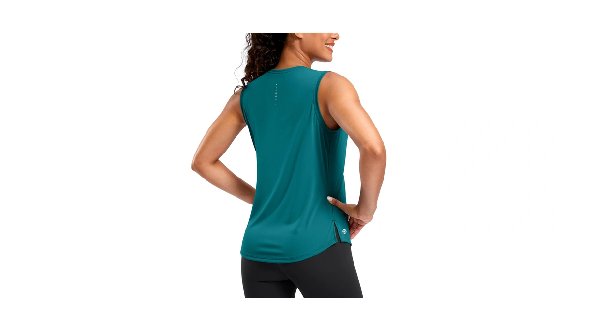 G Gradual Women's Sleeveless Workout Tops Lightweight High Neck Tennis