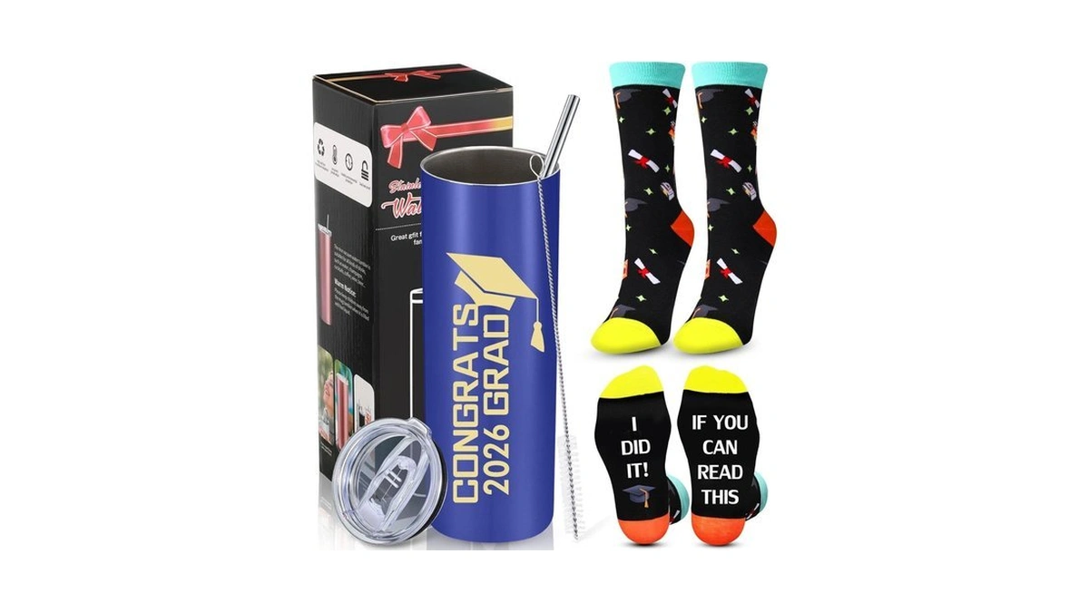 Gerrii 2026 Graduation Tumbler Gifts Set For Him Men Congrats
