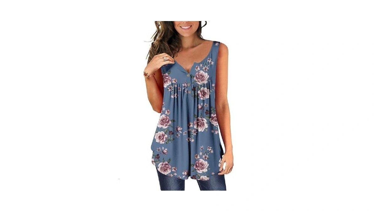 Ulovmi Womens Casual Tank Tops For Leggings Sleeveless Tunic Dressy