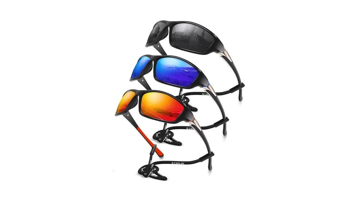 Foliful 3 Pack Polarized Sports Sunglasses For Men, Mens Sunglasses