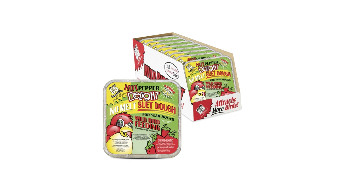 C&s Hot Pepper Delight No Melt Suet Dough 11.75 Ounces,